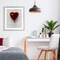Stupell Industries Heart Shaped Balloon Framed Print Under Glass, design by Ethan Harper